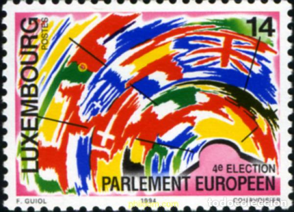 Sellos: 119510 MNH LUXEMBURGO 1994 4 ELECCIONES DEL PARLAMENTO EUROPEO