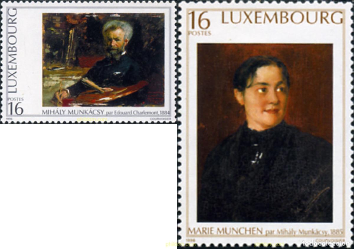 Sellos: 119574 MNH LUXEMBURGO 1996 HOMENAJE AL PINTOR MIHELY MUNKECSY