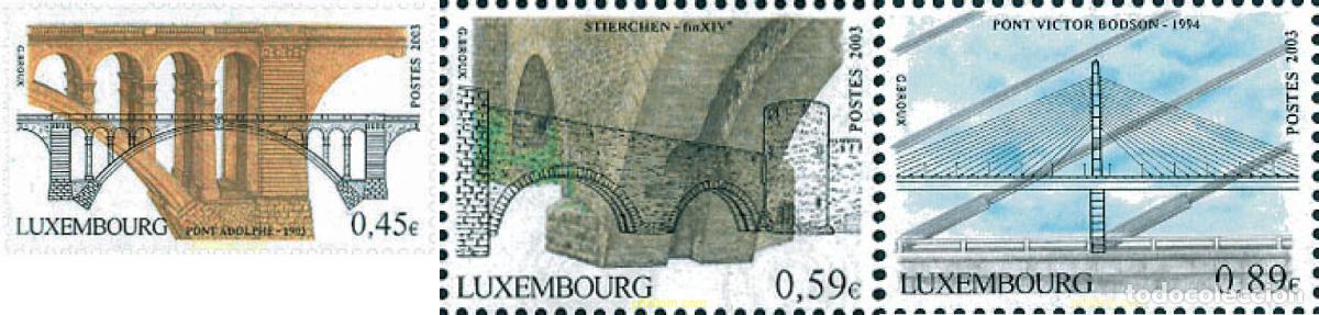 Sellos: 124969 MNH LUXEMBURGO 2003 PUENTES