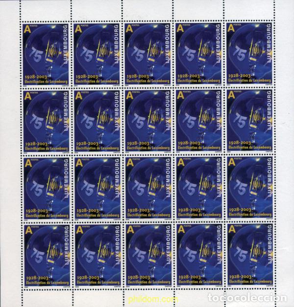 Sellos: 135065 MNH LUXEMBURGO 2003 75 ANIVERSARIO DE LA ELECTRIFICACION DE LUXEMBURGO