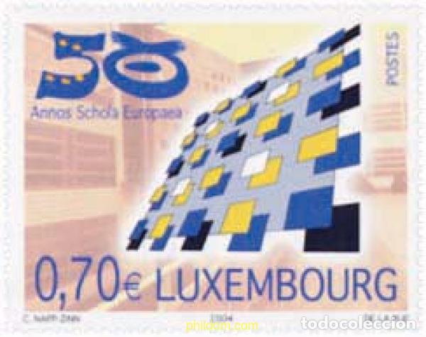 Sellos: 142020 MNH LUXEMBURGO 2004 50 ANIVERSARIO DE LA ESCUELA EUROPEA EN LUXEMBURGO