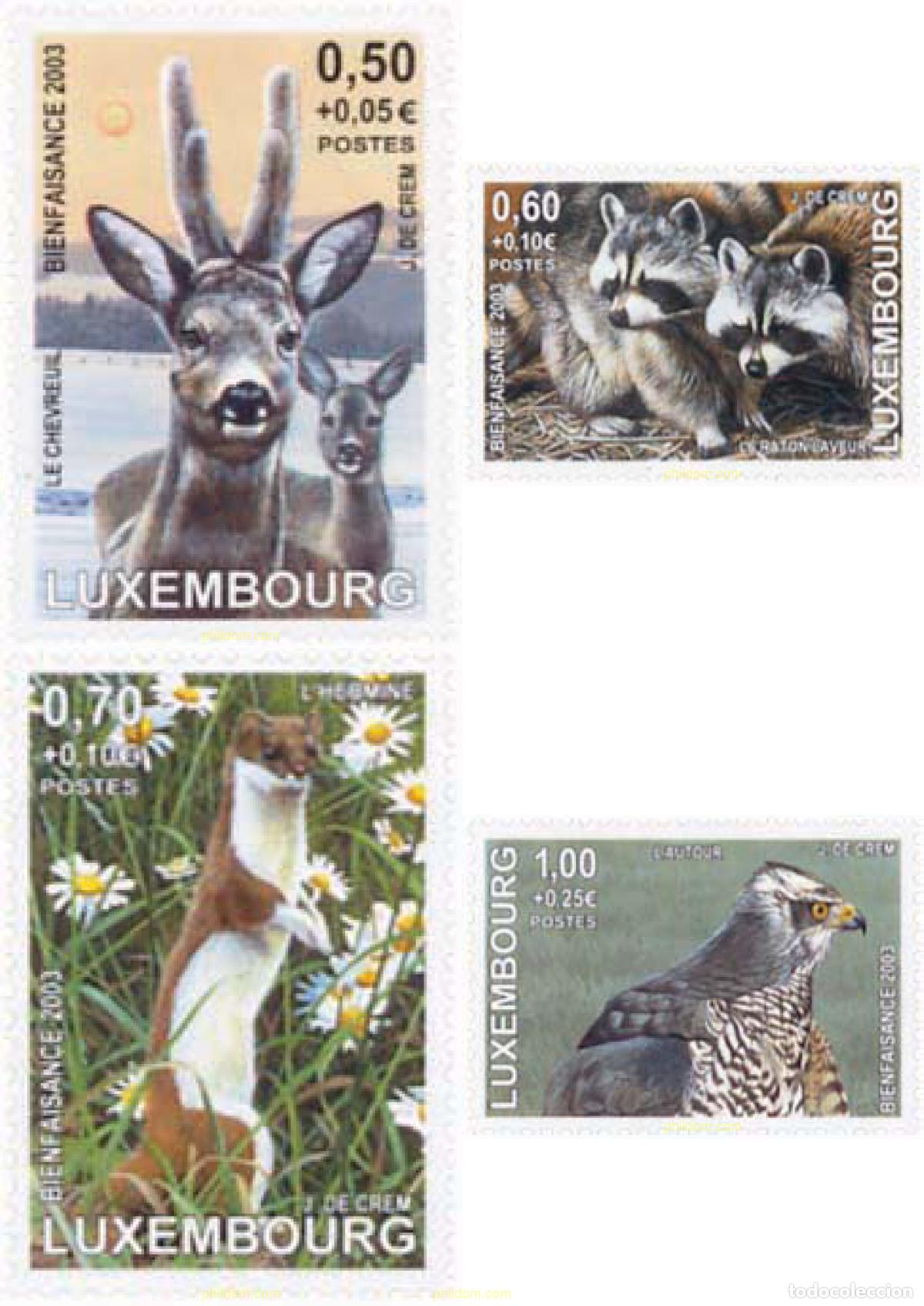 Sellos: 142002 MNH LUXEMBURGO 2003 FAUNA