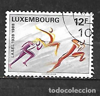 Sellos: 1988: 50 Aniv. de las asociaciones deportivas de los estudiantes luxemburgueses. LASEL