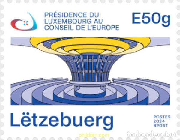 Sellos: 763848 MNH LUXEMBURGO 2024 PRESIDENCIA DEL CONSEJO DE EUROPA