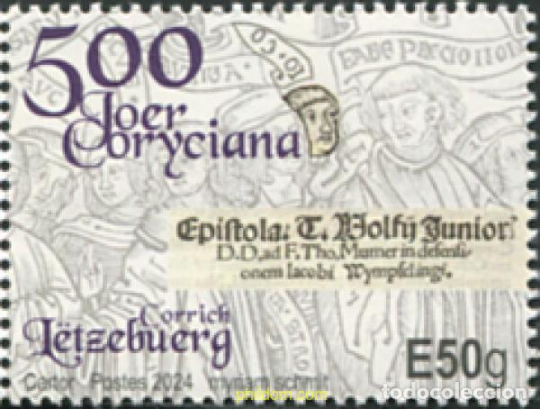Sellos: 763852 MNH LUXEMBURGO 2024 500 A&ntilde;OS DE CORYCIANA