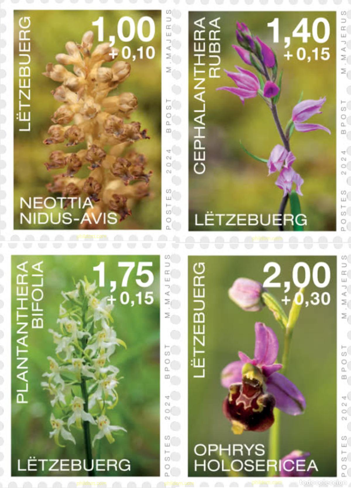 Sellos: 763844 MNH LUXEMBURGO 2024 ORQU&iacute;DEAS