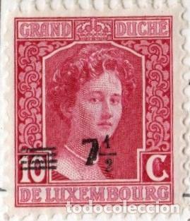 Sellos: Luxemburgo. Gran Duquesa M&ordf; Adelaida. 1916-24. YT-113A. Nuevo con goma y