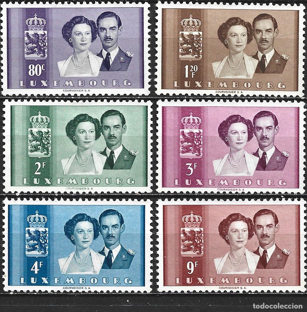 Sellos: LUXEMBURGO YVERT NUM. 465/470 SERIE COMPLETA NUEVA SIN GOMA