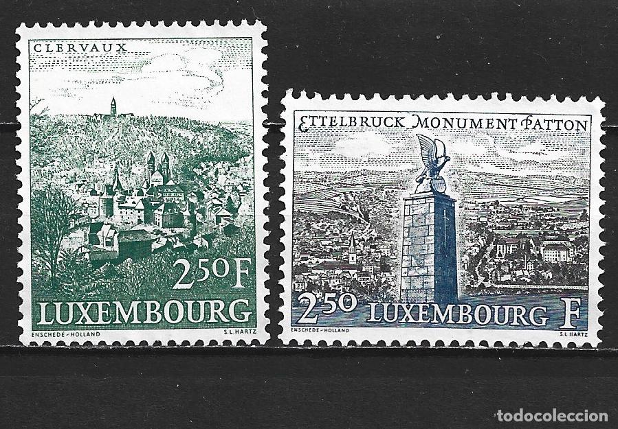 Sellos: LUXEMBURGO YVERT NUM. 599/600 SERIE COMPLETA NUEVA SIN GOMA