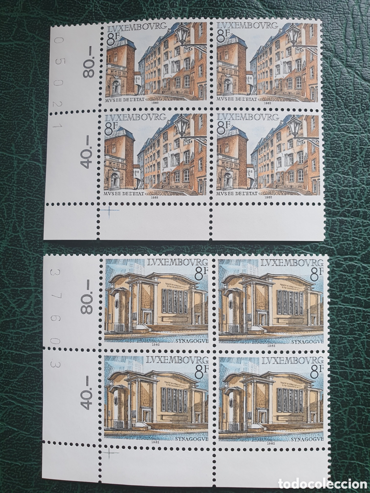 Francobolli: Luxemburgo a&ntilde;o 1982 bloques de 4