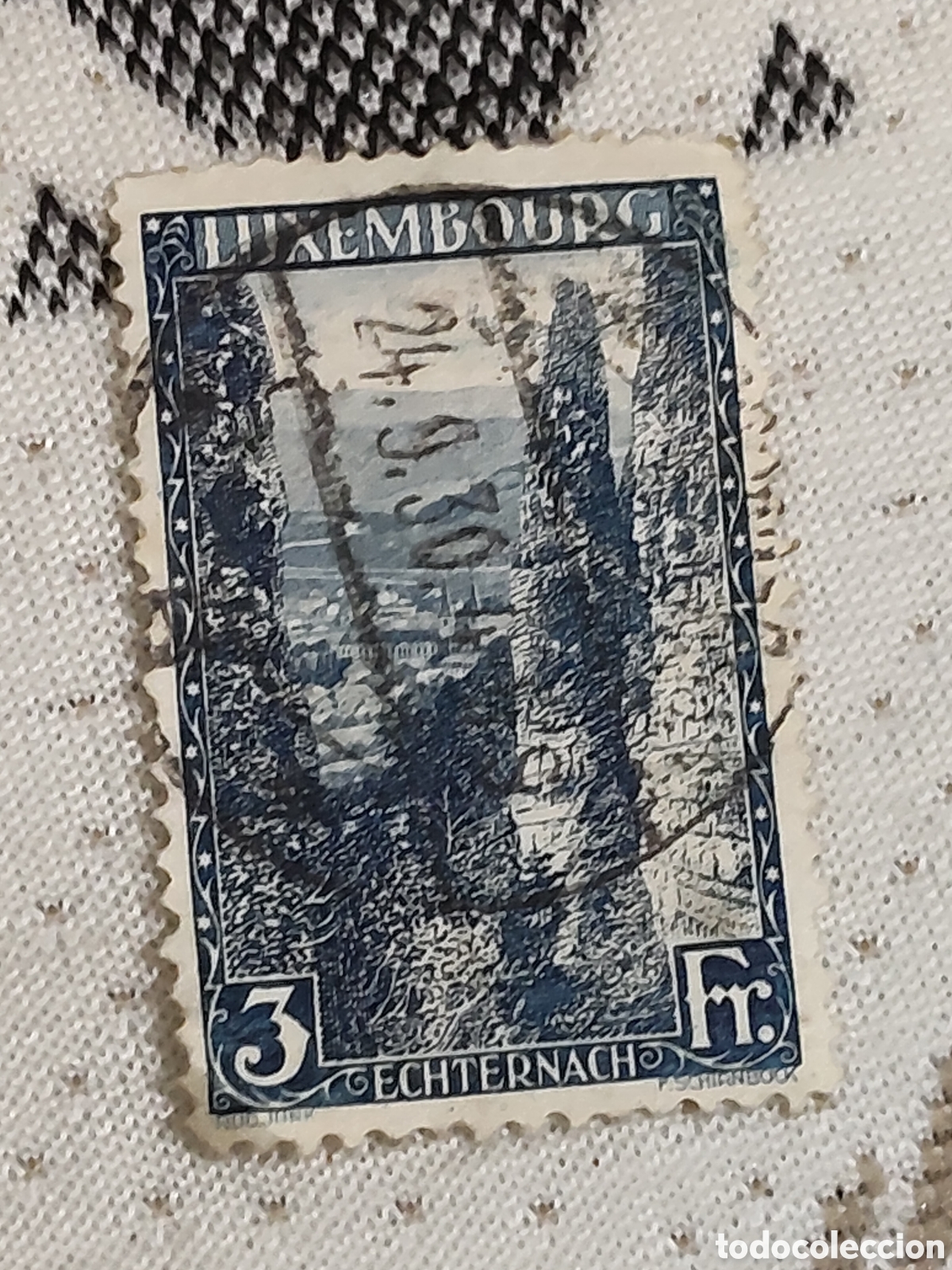 Sellos: Sello de Luxemburgo desfiladero Wolfsschlucht en la zona Echternach 1923 usado