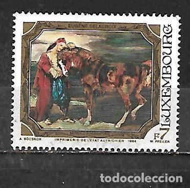 Sellos: 1984: Pinturas del museo &rdquo;Jean - Pierre Pescatore&rdquo; - Joven turco con su caballo. Delacroix (usado