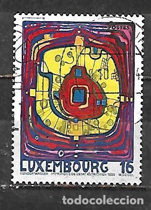 Sellos: 1995 Luxemburgo, capital europea de la cultura. Pinturas del artista austr&iacute;aco Friedensreich Hundert