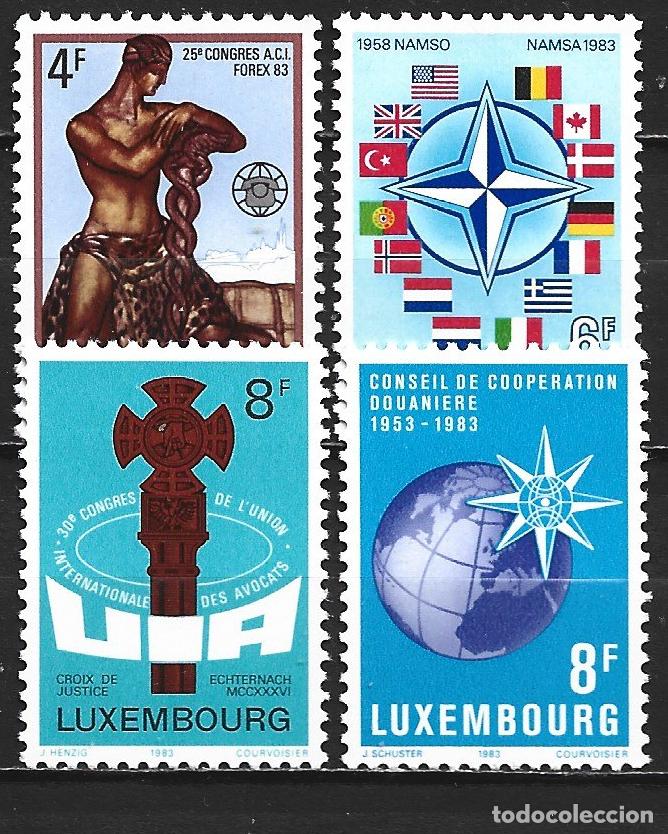 Sellos: LUXEMBURGO YVERT NUM. 1020/1023 ** SERIE COMPLETA SIN FIJASELLOS