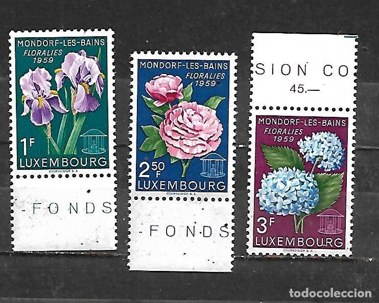 Sellos: 1959: Serie &rdquo;Festival floral de Mondorf - les - Bains&rdquo; (MNH**)