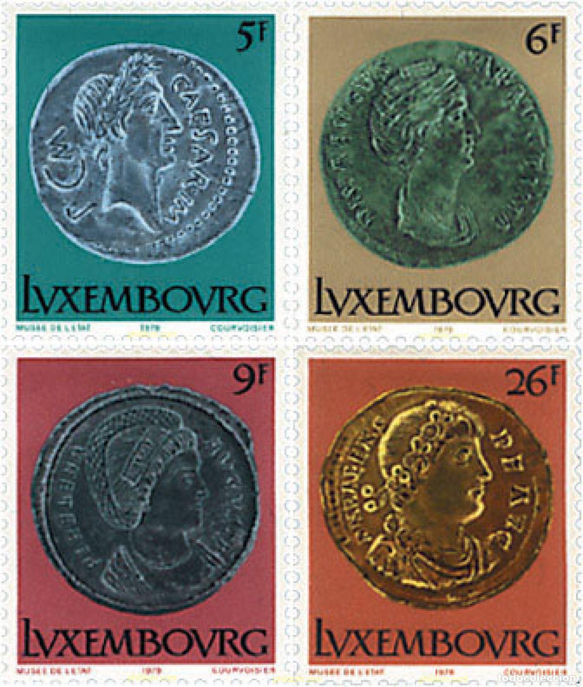 Sellos: 97538 MNH LUXEMBURGO 1979 MONEDAS ROMANAS