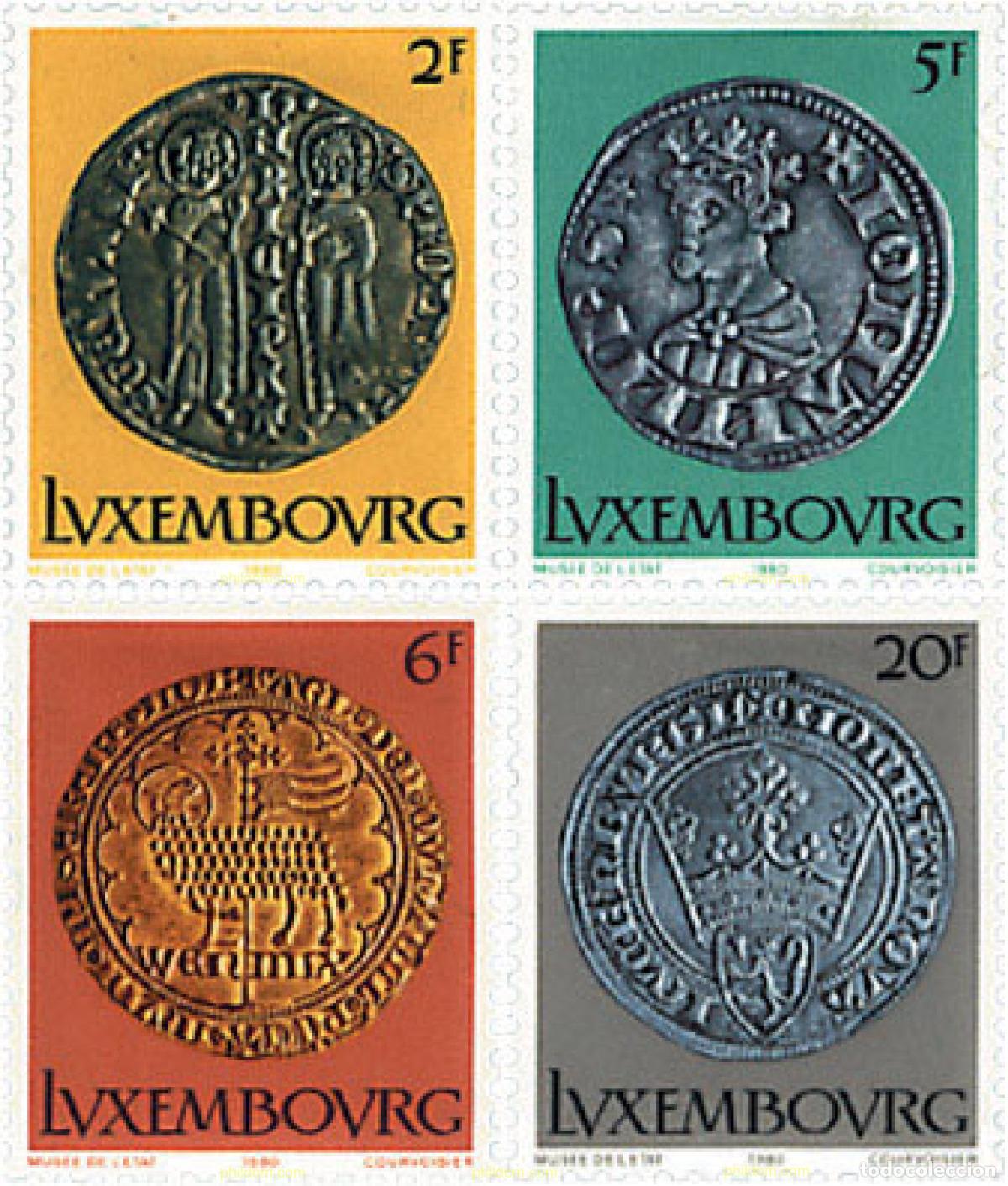 Sellos: 97551 MNH LUXEMBURGO 1980 MONEDAS MEDIEVALES