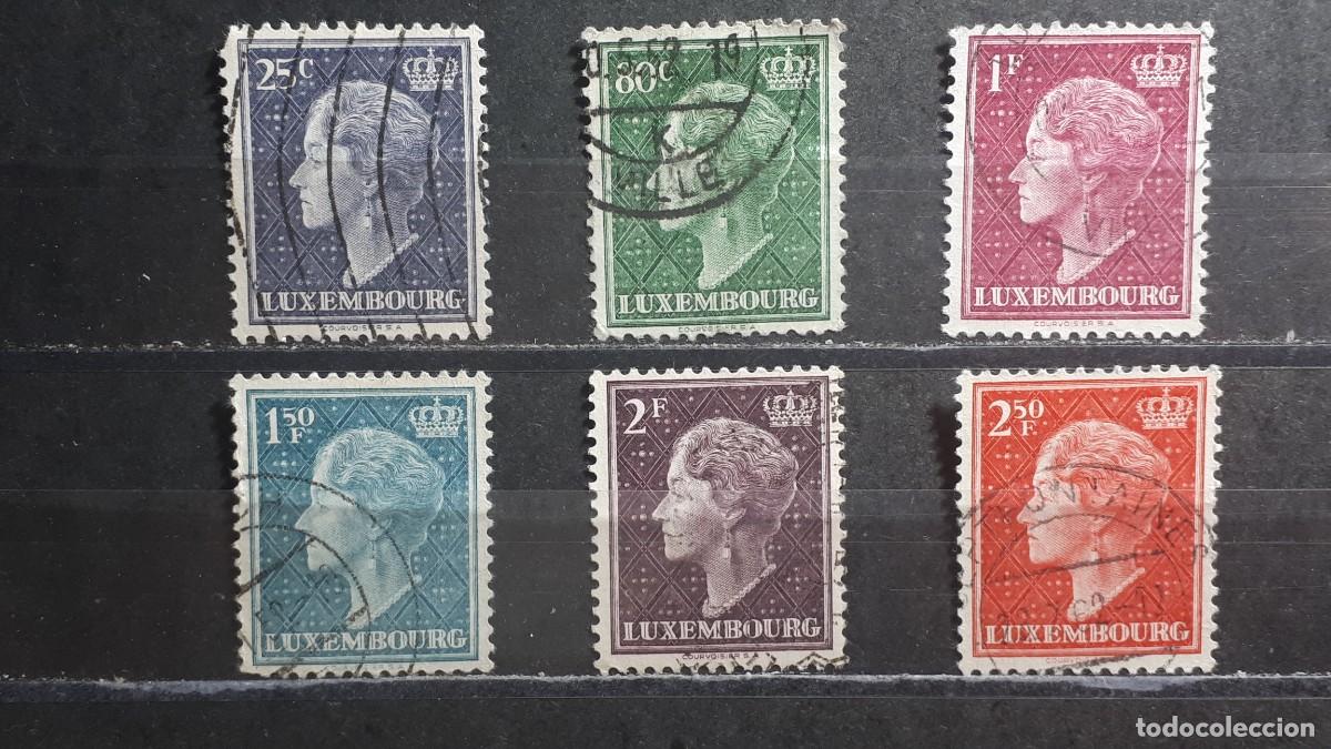 Sellos: LUXEMBURGO. A&Ntilde;O 1948. &deg;. YVERT 415, 417, 418, 419, 421, 421A
