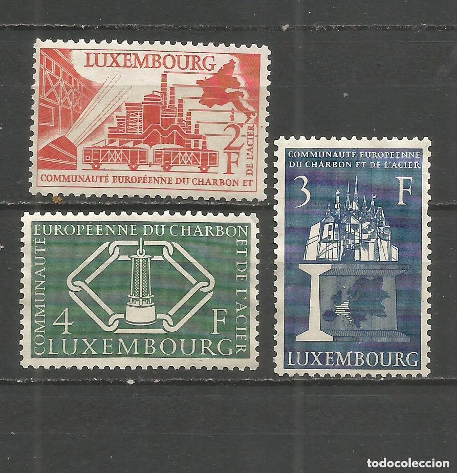 Sellos: Luxemburgo 1956 Ivert 511/3 ** Comunidad Europea del Carbon y del Acero
