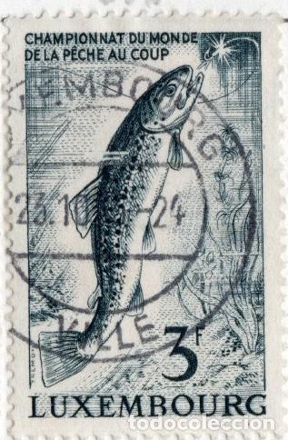 Sellos: Luxemburgo. Campeonato del Mundo de Pesca.1963. YT-636. S. Completa. Usado