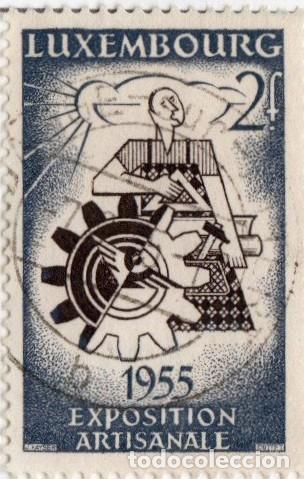 Sellos: Luxemburgo. Exposici&oacute;n Artesanal.1955. YT-494. S. Completa. Usado