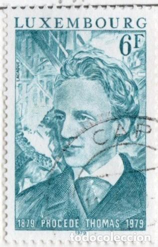 Sellos: Luxemburgo. 100 a&ntilde;os Patente de Thomas.1979. YT-941. S. Completa. Usado