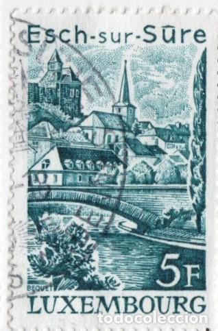 Sellos: Luxemburgo. Vista de Esch-sur-S&ucirc;re y Ehnen.1977. YT-897/898. S. Completa. Usado