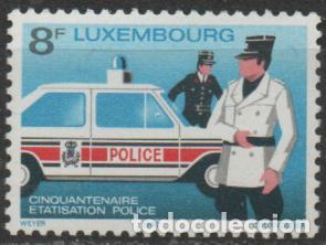 Sellos: LUXEMBURGO IVERT N&ordm; 967, 50 ANIVERSARIO DEL CUERPO NACIONAL DE POLICIA, NUEVO ** SERIE COMPLETA