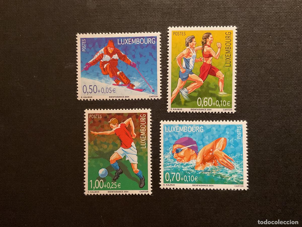 Timbres: LUXEMBURGO N&ordm; YVERT 1603/6*** A&Ntilde;O 2004. DEPORTES