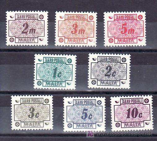 Sellos: MALTA TASA 41/8 SIN CHARNELA, EN MONEDA DECIMAL, - Foto 1