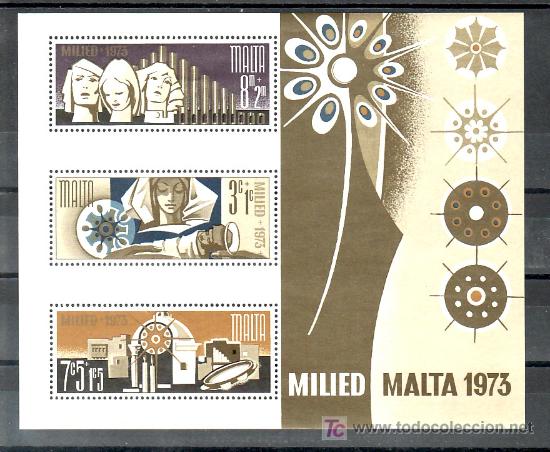 Sellos: MALTA HB  3 SIN CHARNELA, NAVIDAD, - Foto 1