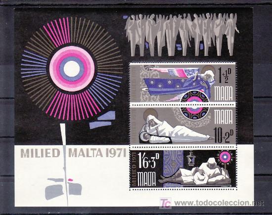 Sellos: MALTA HB 1 SIN CHARNELA, NAVIDAD, - Foto 1