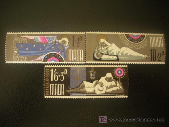 Sellos: Malta 1971 Ivert 435/7 *** Navidad - Foto 1