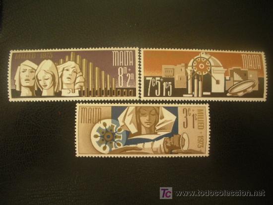 Sellos: Malta 1973 Ivert 480/2 *** Navidad - Foto 1