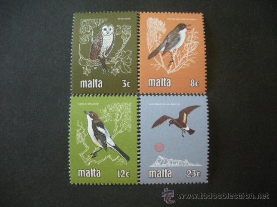 Sellos: Malta 1981 Ivert 612/5 *** Protección de la Fauna - Aves - Foto 1 - 28524407