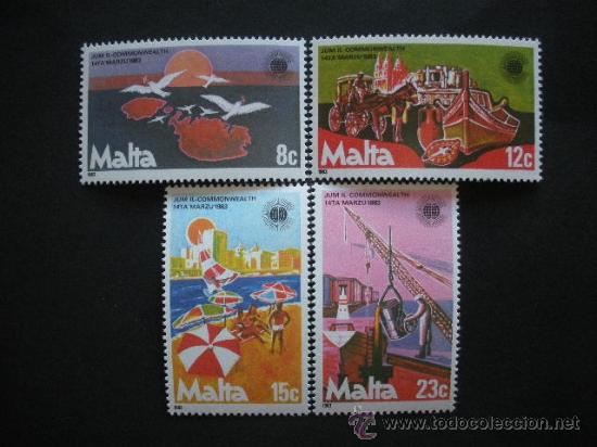 Sellos: Malta 1983 Ivert 664/7 *** Día de la Commonwealth - Foto 1 - 29189211