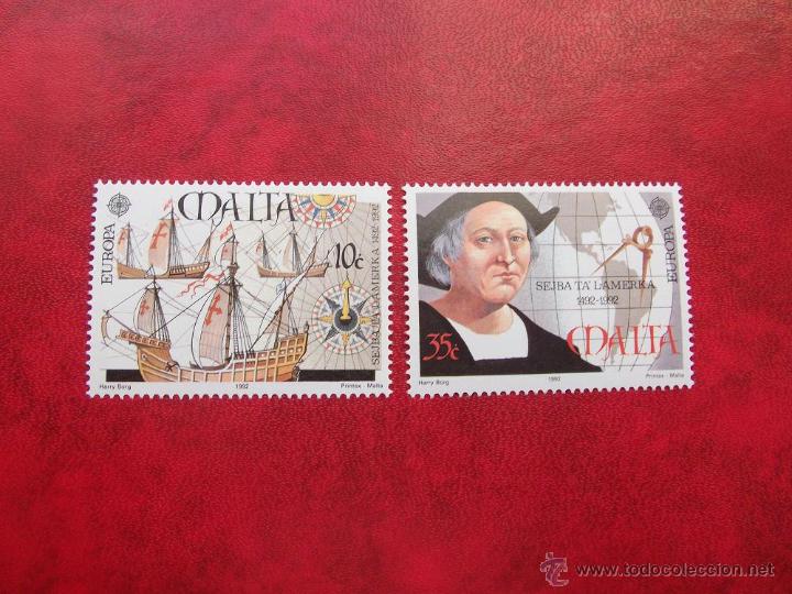 Sellos: MALTA 1992, YVERT 864-65. MNH-SC - Foto 1