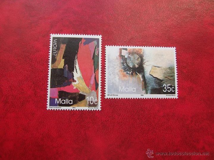 Sellos: MALTA 1993, YVERT 883-84. MNH-SC - Foto 1