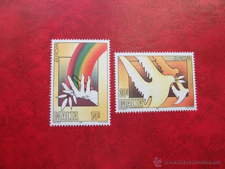 Sellos: MALTA 1995, YVERT 929-30. MNH-SC - Foto 1