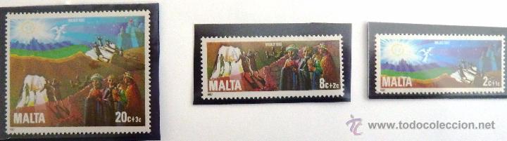 Sellos: SELLOS MALTA 1982. NUEVOS. NAVIDAD. - Foto 1
