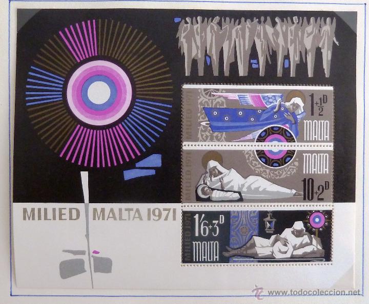 Sellos: HB MALTA 1971. NUEVA. NAVIDAD. - Foto 1