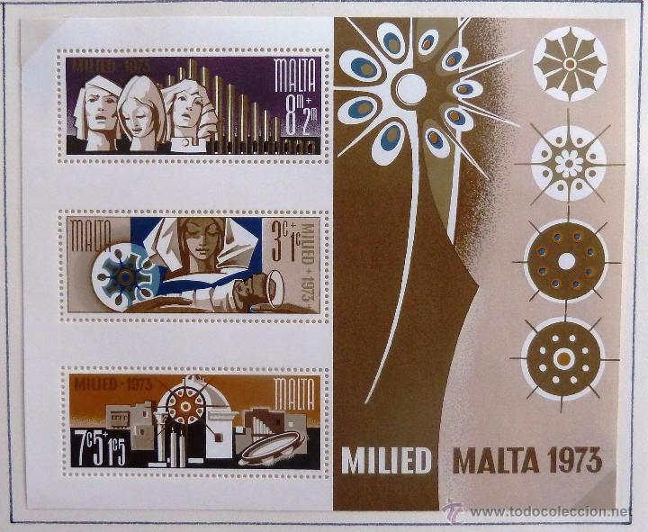 Sellos: HB MALTA 1973. NUEVA. NAVIDAD. - Foto 1