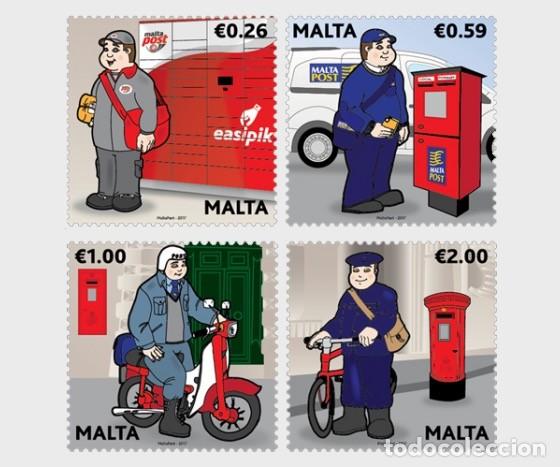 Sellos: Malta 2017 - Postal Uniforms stamp set mnh - Foto 1