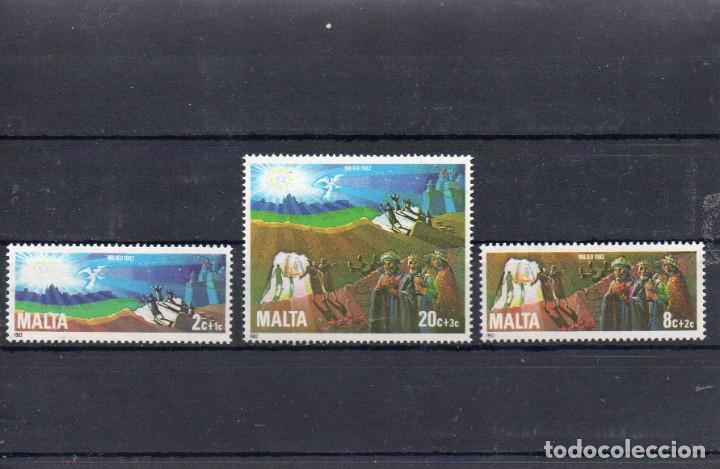 Sellos: MALTA 1982, YVERT 654-56, MNH-SC - Foto 1