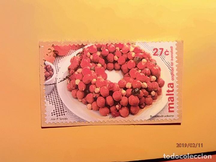 Sellos: MALTA 2002 - POSTRES - FRUTAS. - Foto 1