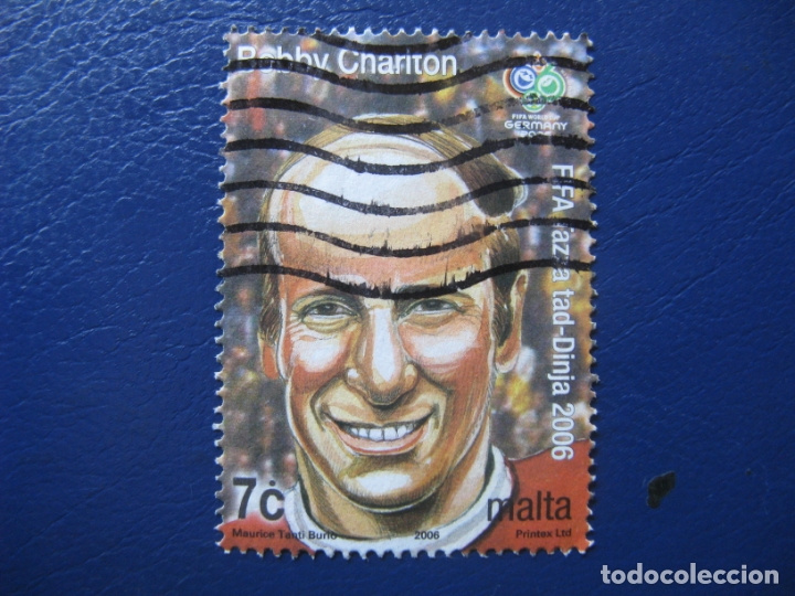 Sellos: malta, 2006 bobby charlton - Foto 1