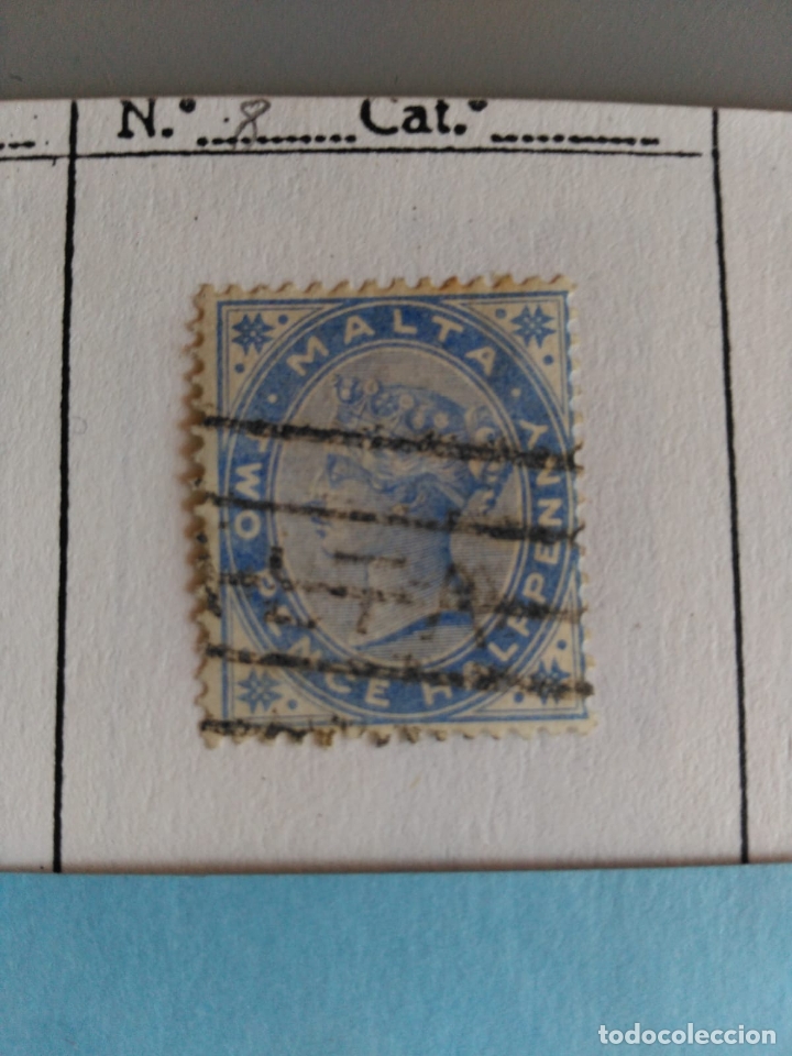 Sellos: SELLO DE MALTA IVERT 8 USADO - Foto 1