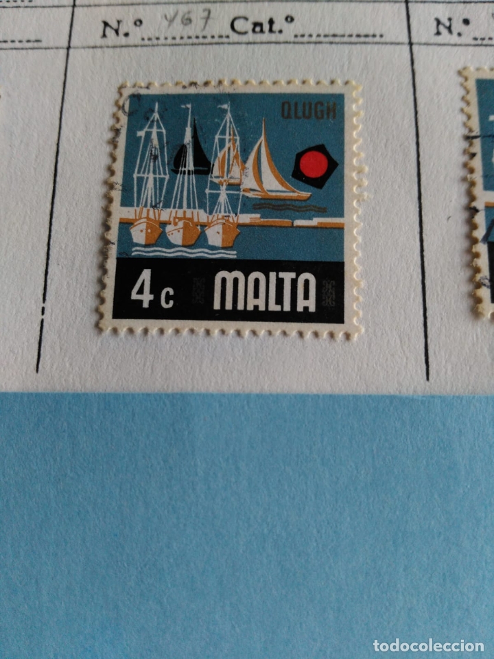 Sellos: SELLO DE MALTA IVERT 467 USADO - Foto 1