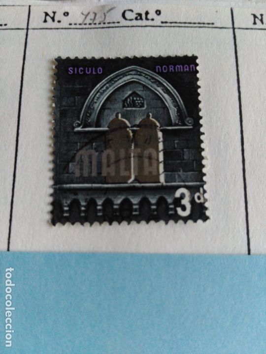 Sellos: SELLO DE MALTA IVERT 308 USADO - Foto 1