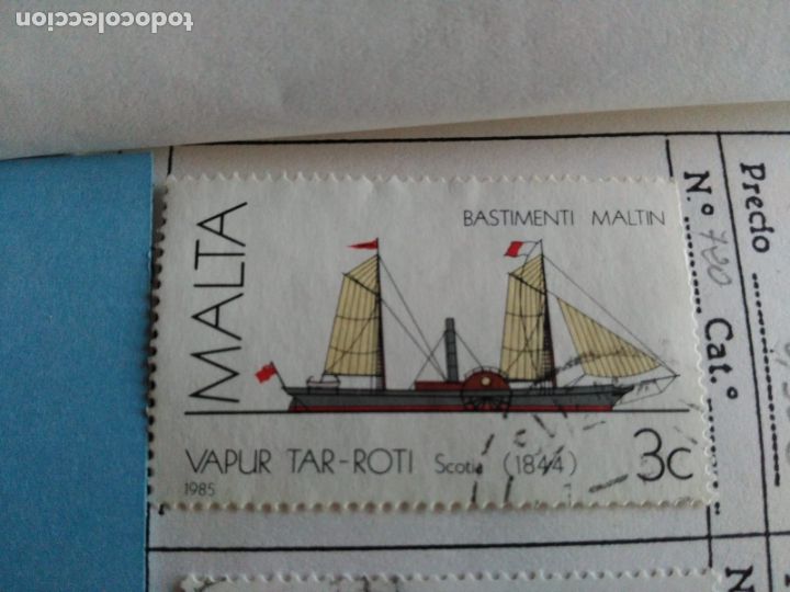 Sellos: SELLO DE MALTA IVERT 720 USADO - Foto 1